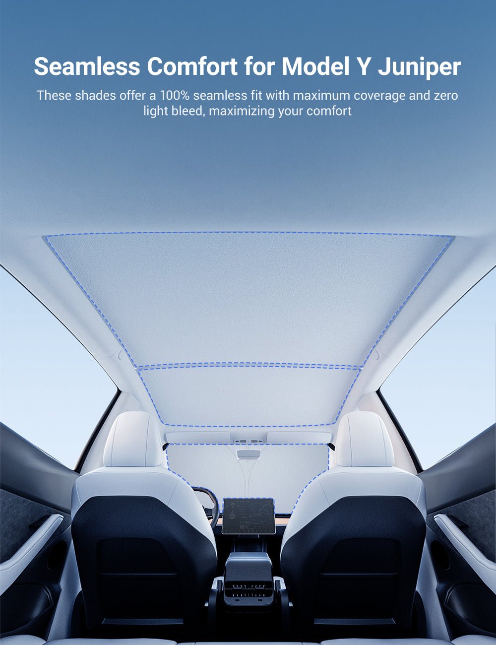 Summer Comfort Pack: Roof & Windshield Shades for Model Y Juniper (BFCM Flash Sale)