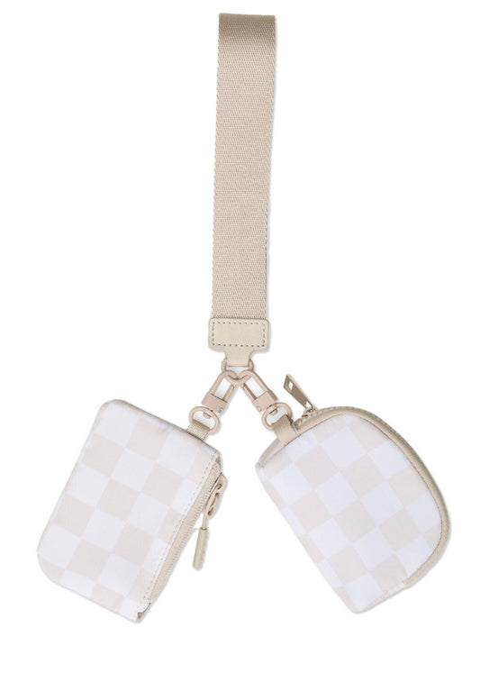 Checker Wristlet