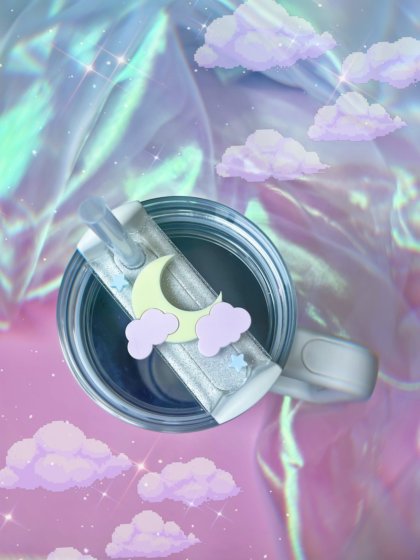 Kawaii Moon H2.0 Cup Topper 40oz | 30oz | 20 oz