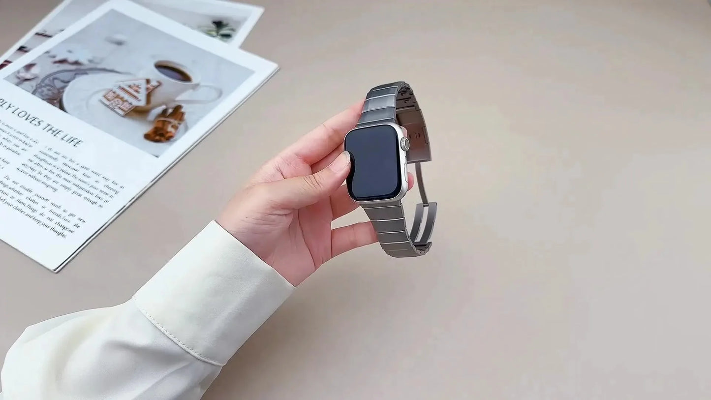 Quick-Release Stainless Steel Strap for Apple Watch 44-49mm, Classic