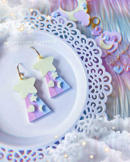 KAWAII SHOOTING STAR earrings