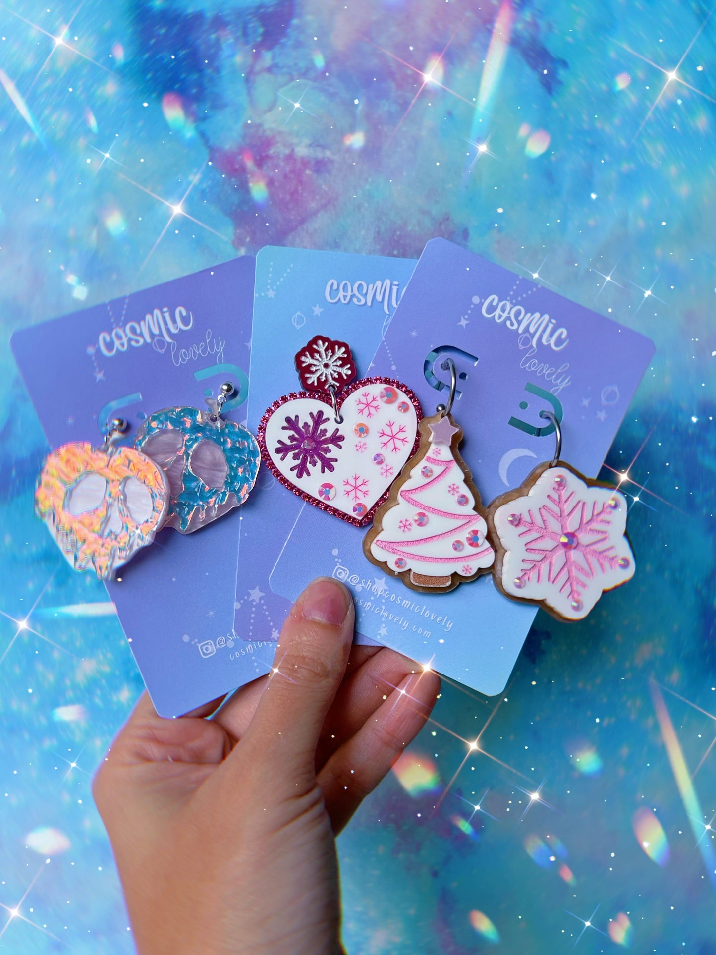 Christmas Tree Sugar Cookie Earrings