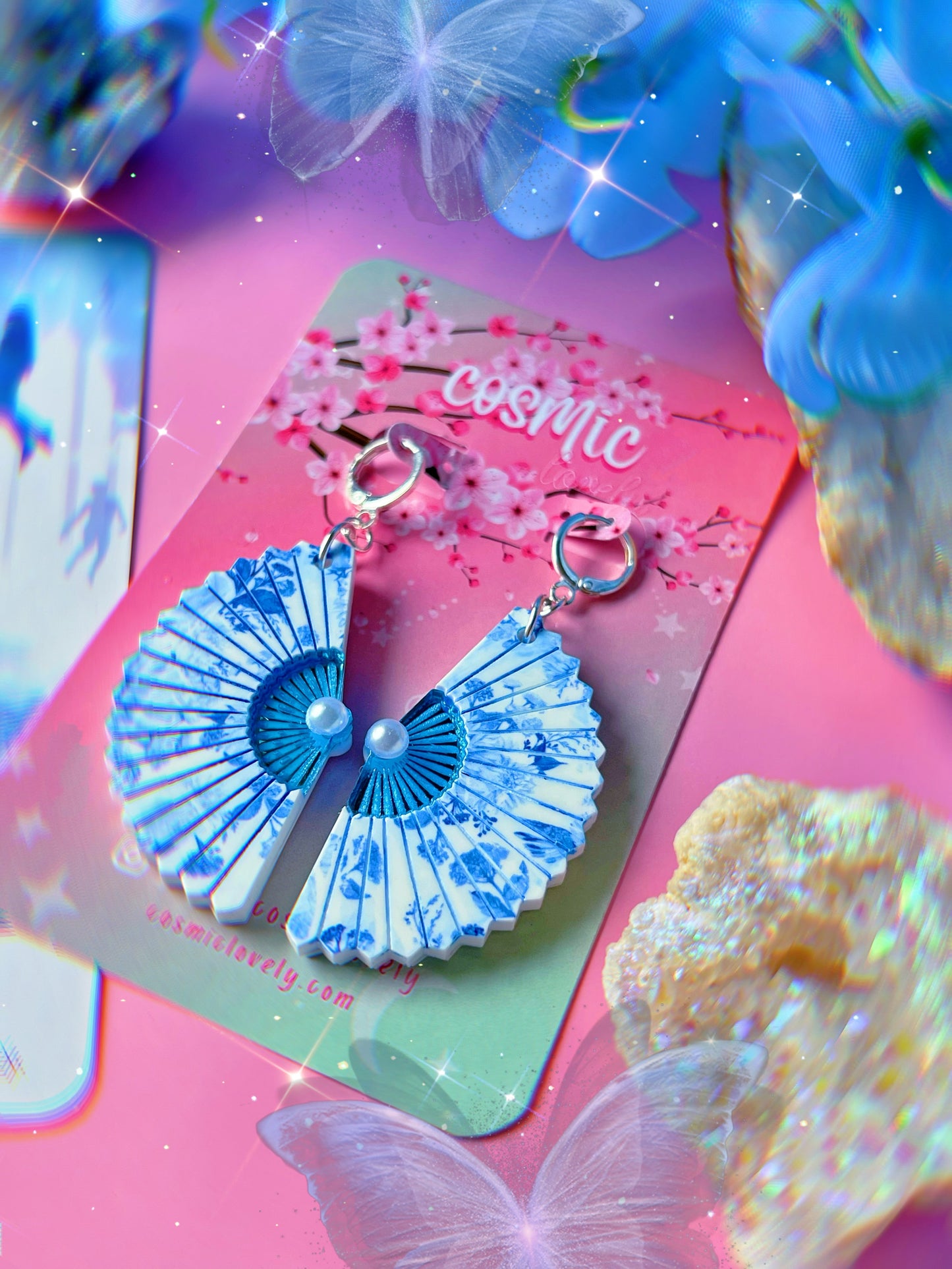 Folding Fan Earrings