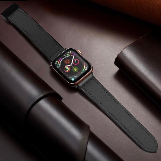 Magnetic Buckle Leather Band for Apple Watch