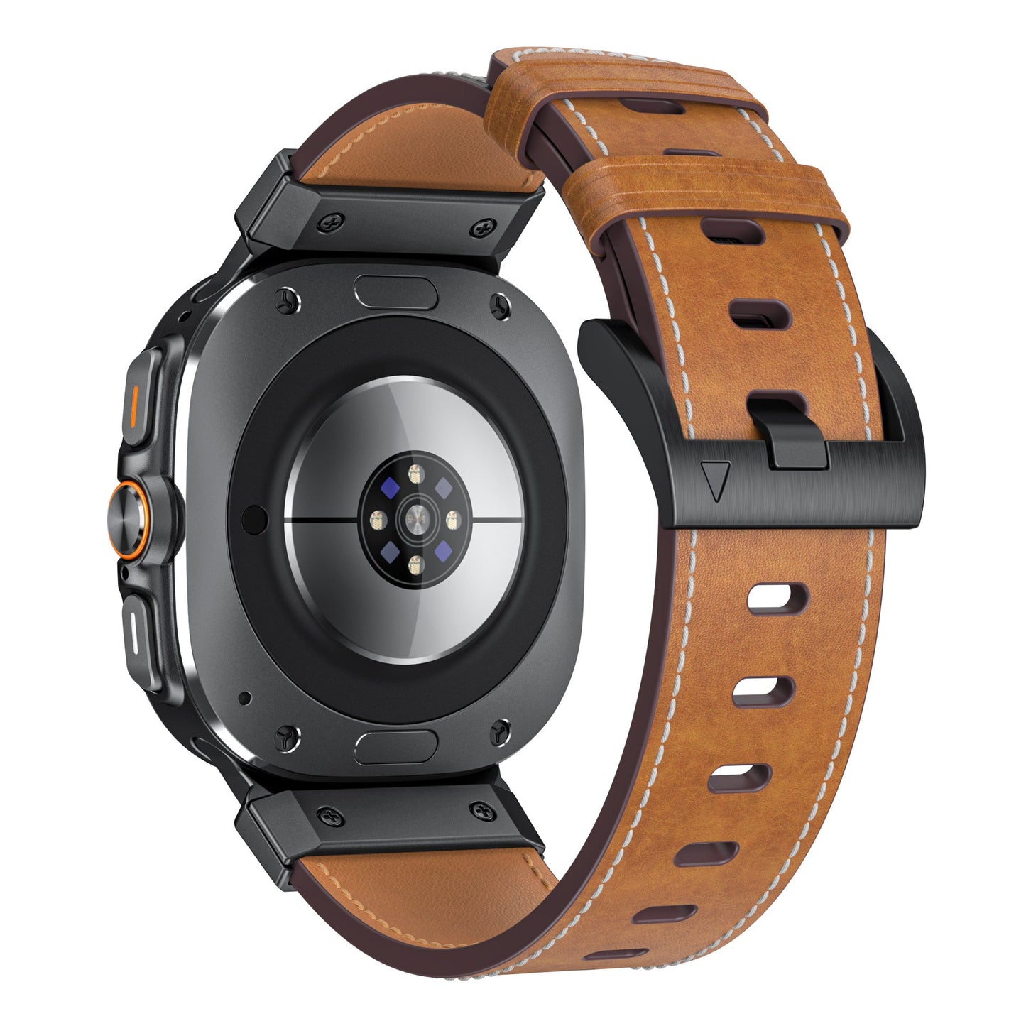 Mecha Bezel Leather Strap for Galaxy Watch 20mm