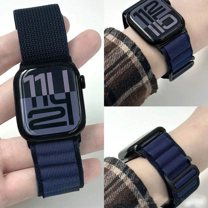 Stretch Alpine Loop Band for Apple Watch – Nylon D-Hook Strap