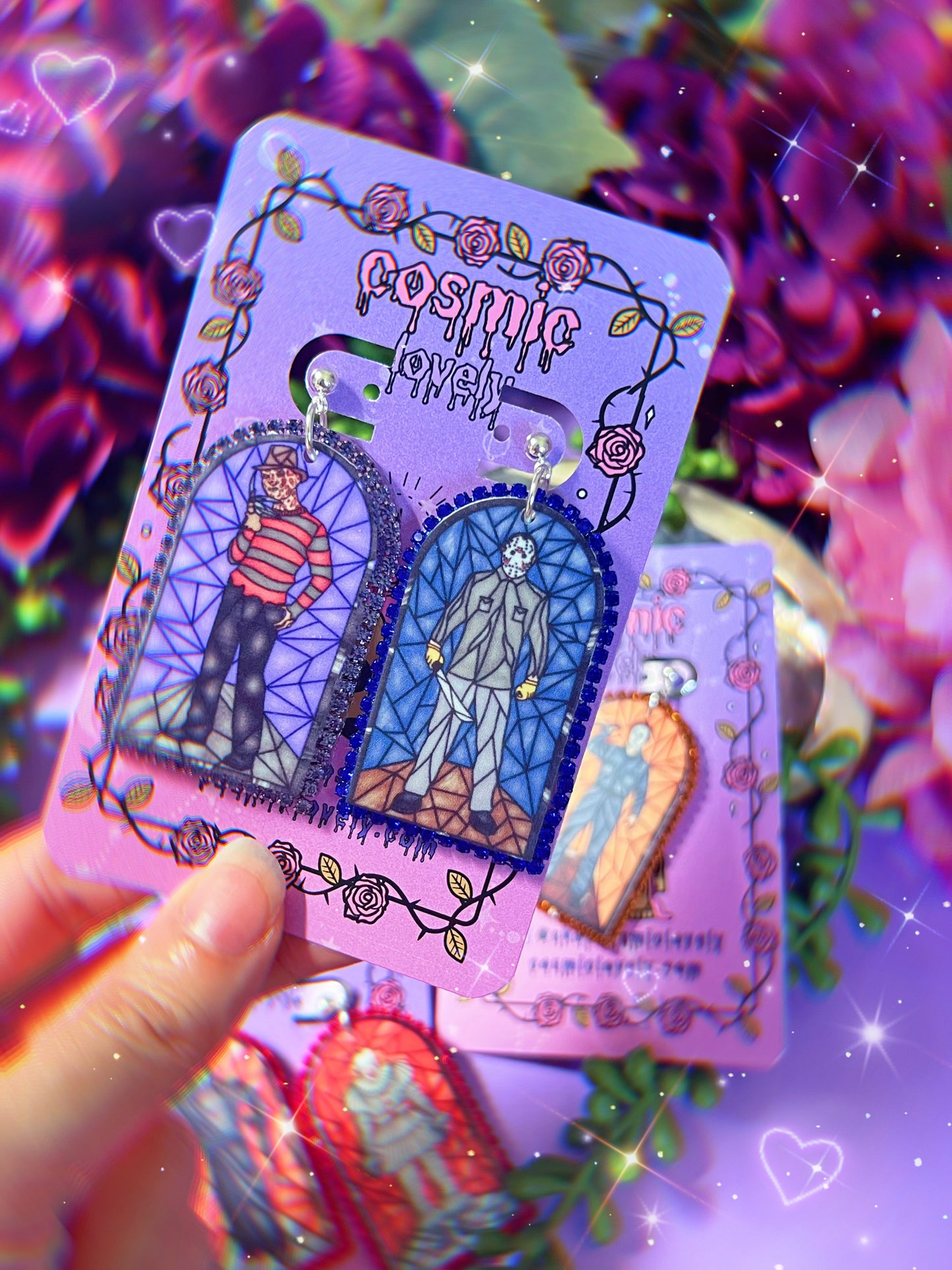 Spooky Guys Arch Earrings