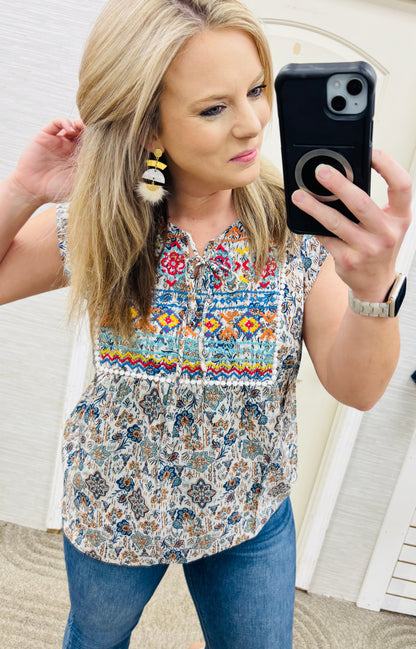 Teal Patricia Blouse