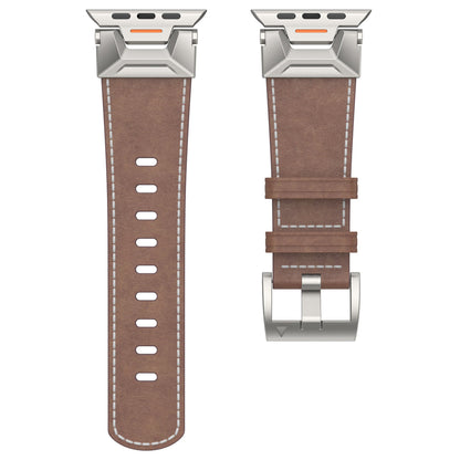 Mecha-Inspired Vintage Leather Band for Apple Watch
