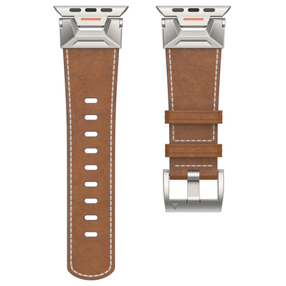 Mecha-Inspired Vintage Leather Band for Apple Watch