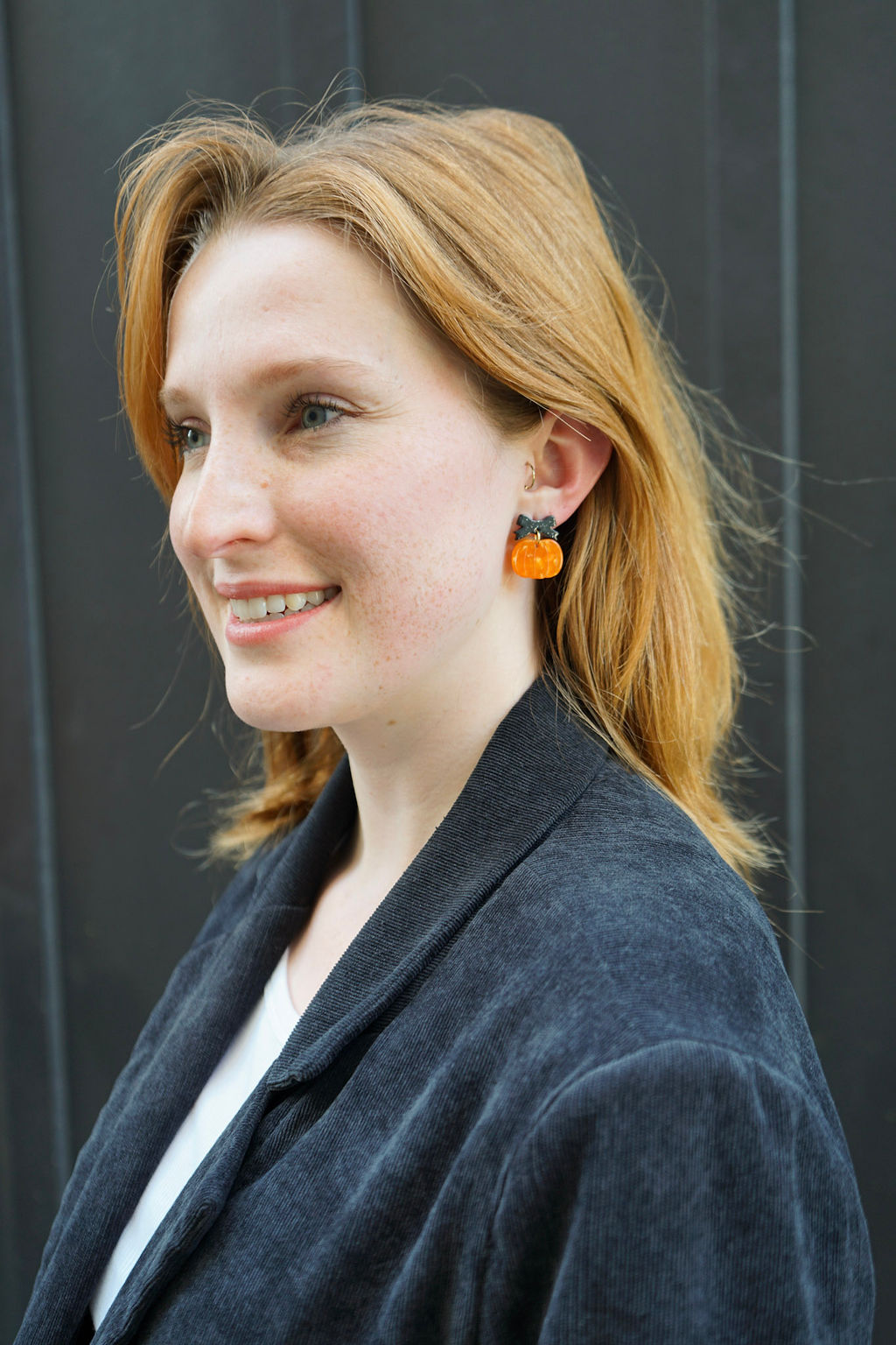 Bow Pumpkin Patch Earrings - Orange