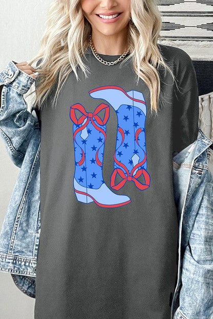 American Cowgirl Boots Graphic Plus Tee