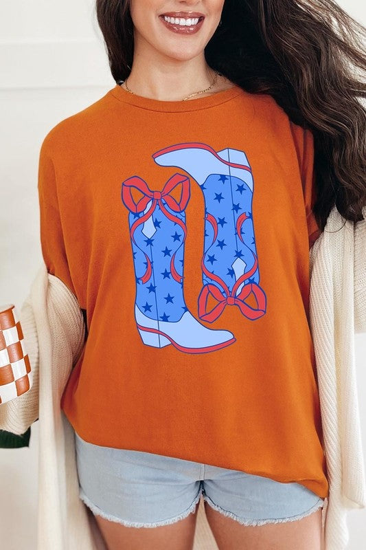 American Cowgirl Boots Graphic Plus Tee
