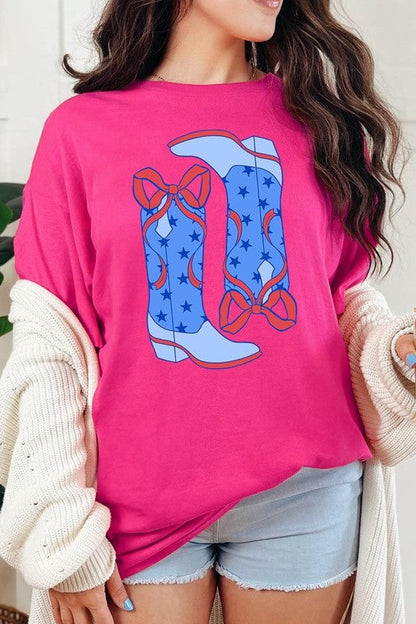 American Cowgirl Boots Graphic Plus Tee