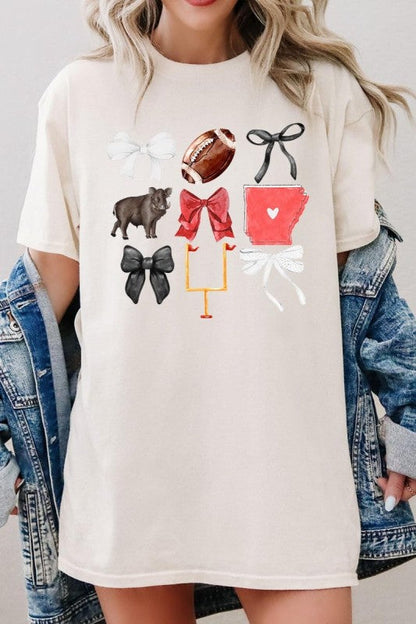 Arkansas Football Graphic Plus Heavy Cotton Tee