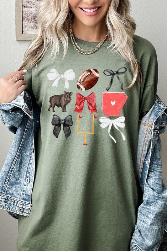 Arkansas Football Graphic Plus Heavy Cotton Tee