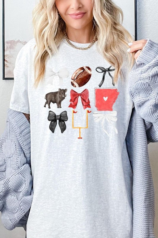 Arkansas Football Graphic Plus Heavy Cotton Tee