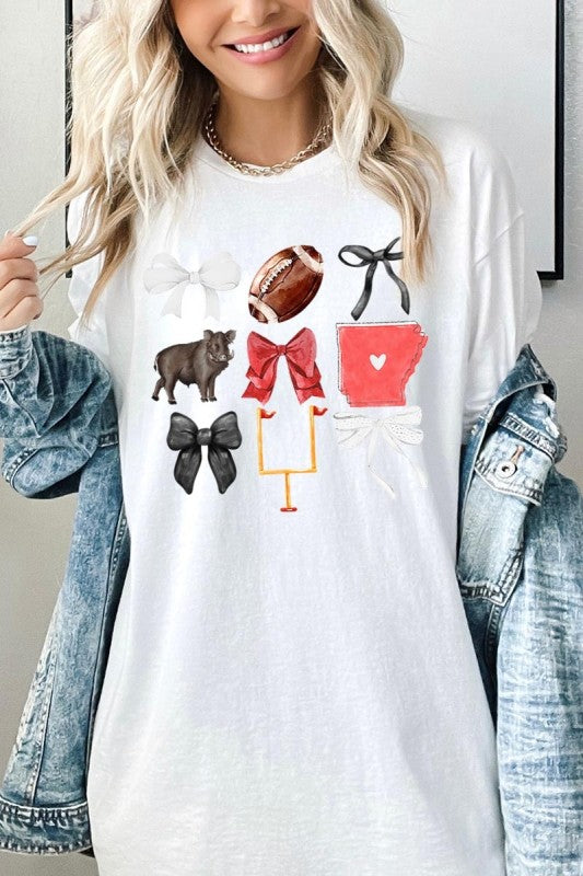 Arkansas Football Graphic Plus Heavy Cotton Tee