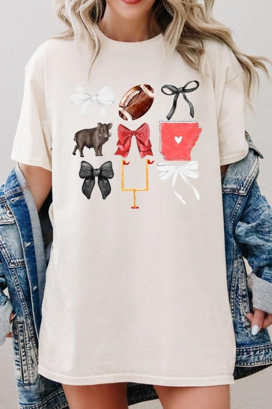 Arkansas Football Graphic Plus Heavy Cotton Tee