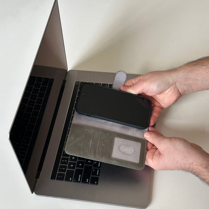 Vegas Premium Leather iPhone 15 Plus Wallet Case with MagSafe | Detachable RFID Blocking Luxury Wallet