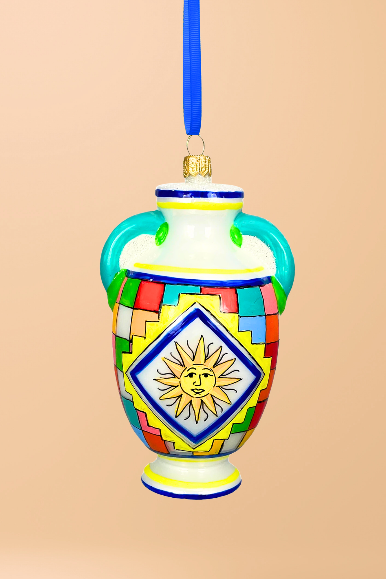 Vietri Sul Mare Vase Polish Glass Ornament