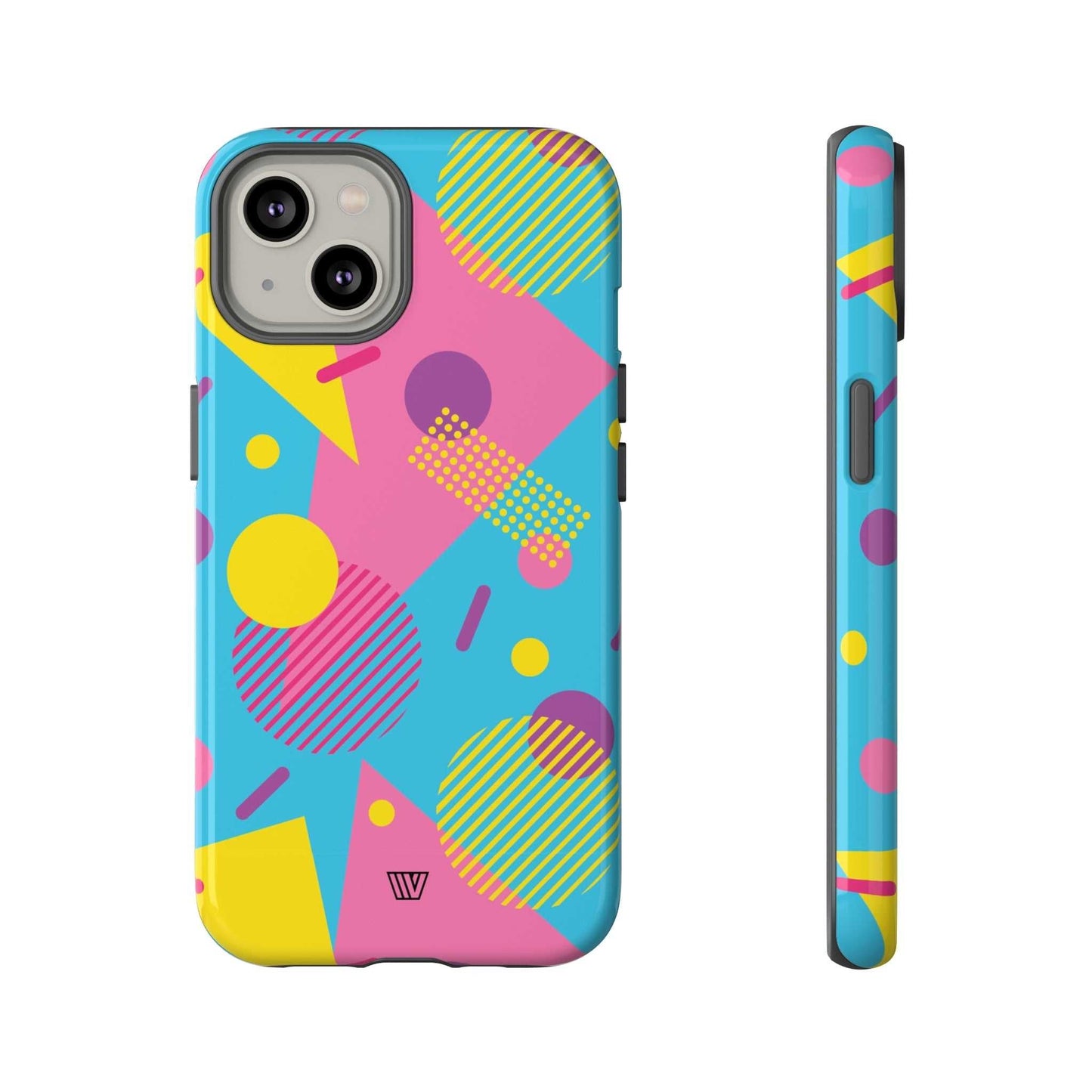 80s / 90s RETRO PATTERN LIGHT BLUE | Tough Phone Case