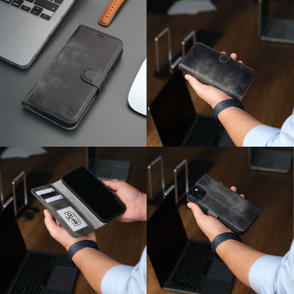 Casper Leather iPhone 15 Plus Wallet Case | Detachable MagSafe Compatible RFID Protection