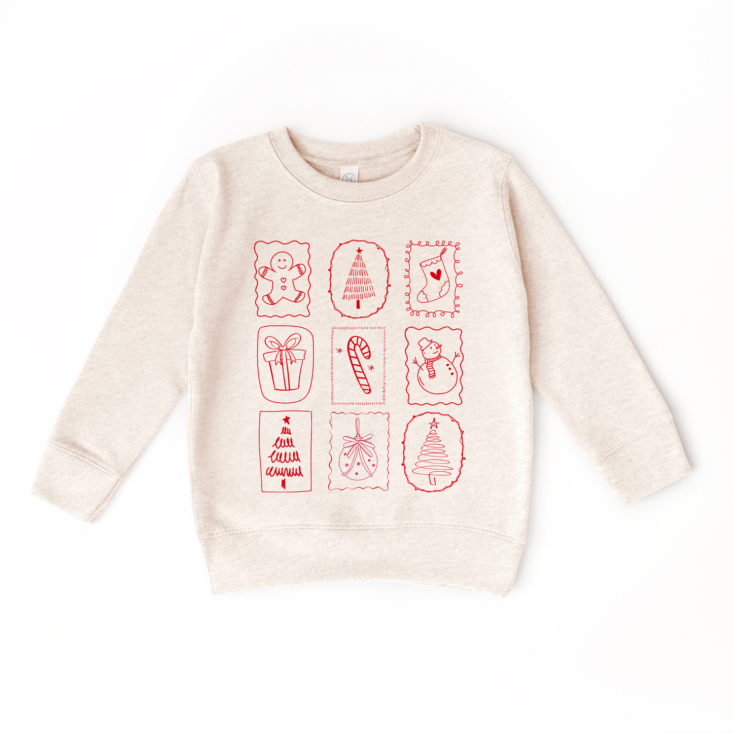 Christmas Stamp Doodles Sweatshirt