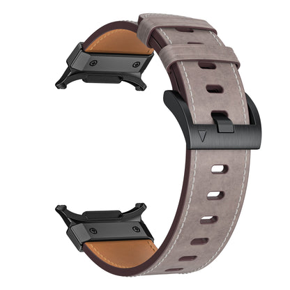 Mecha Bezel Leather Strap for Galaxy Watch 20mm
