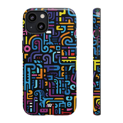NEON GLYPHS | Tough Phone Case
