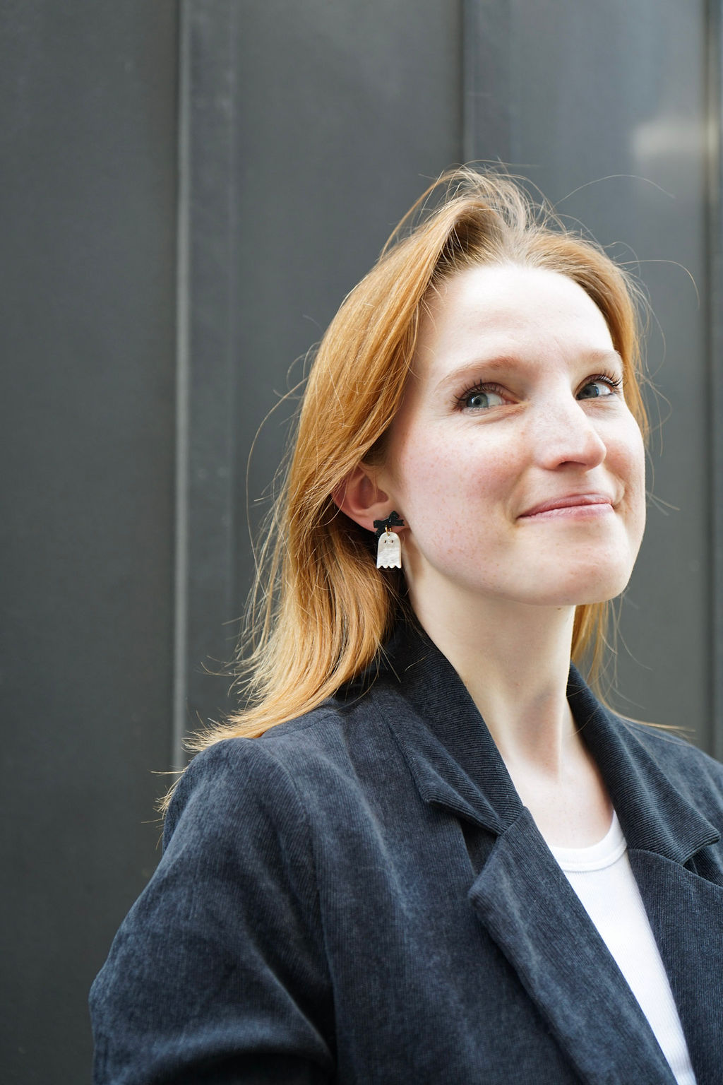 Mini Bow Ghost Earrings - Light Pink Shimmer