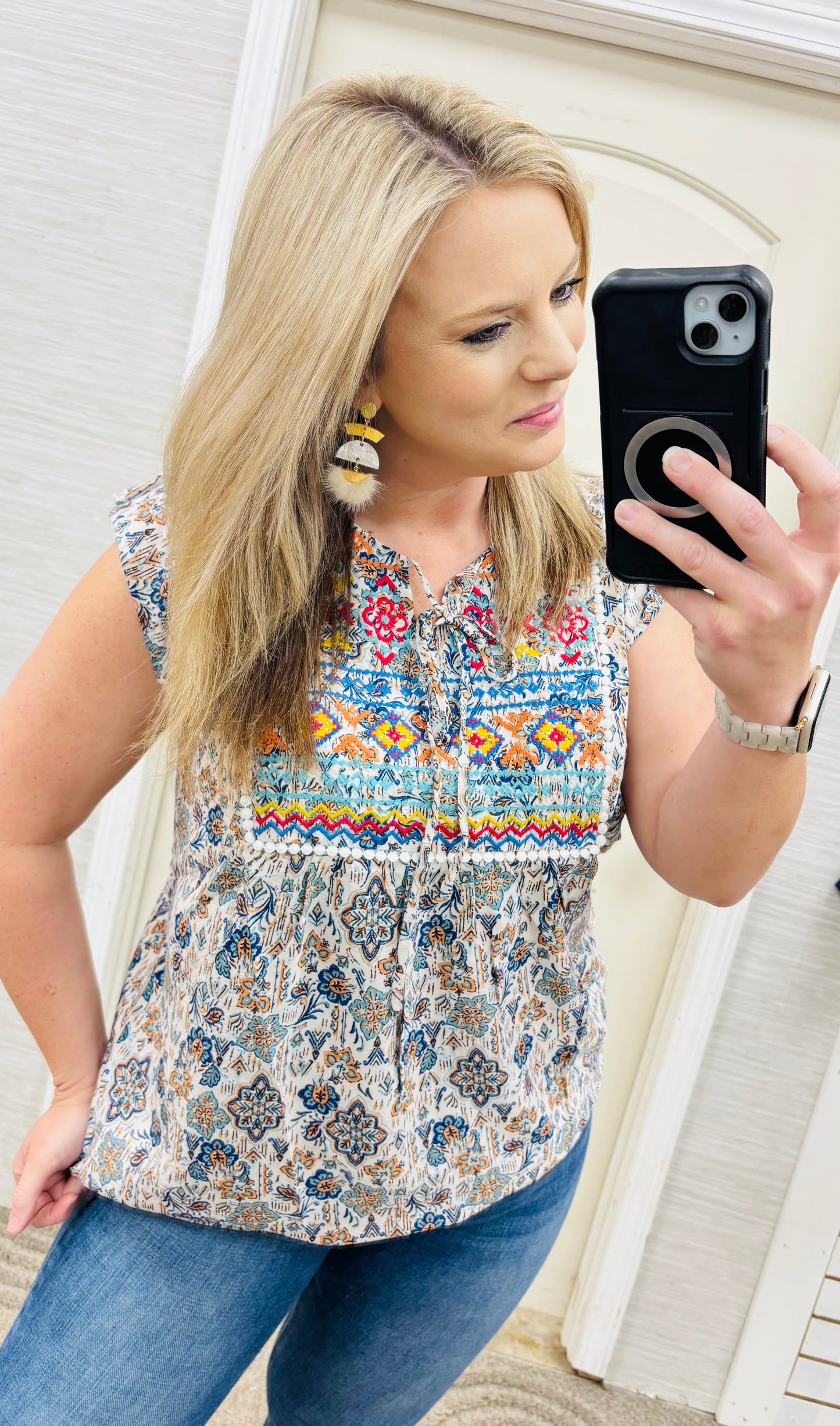 Teal Patricia Blouse