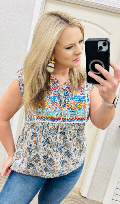 Teal Patricia Blouse