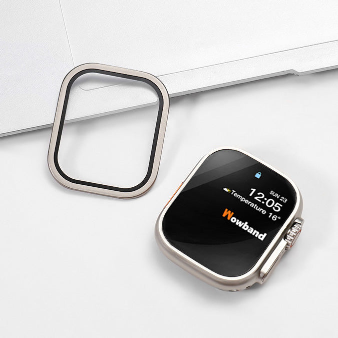 Aluminum Alloy Frame Tempered Film For Apple Watch