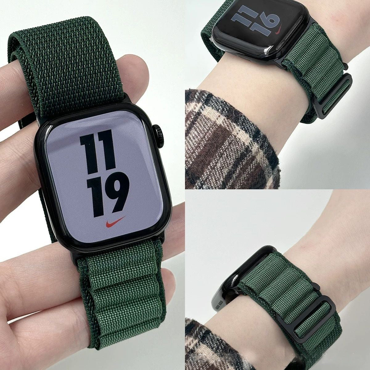 Stretch Alpine Loop Band for Apple Watch – Nylon D-Hook Strap