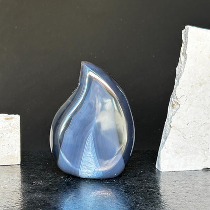 Geode crystal decor, agate flame