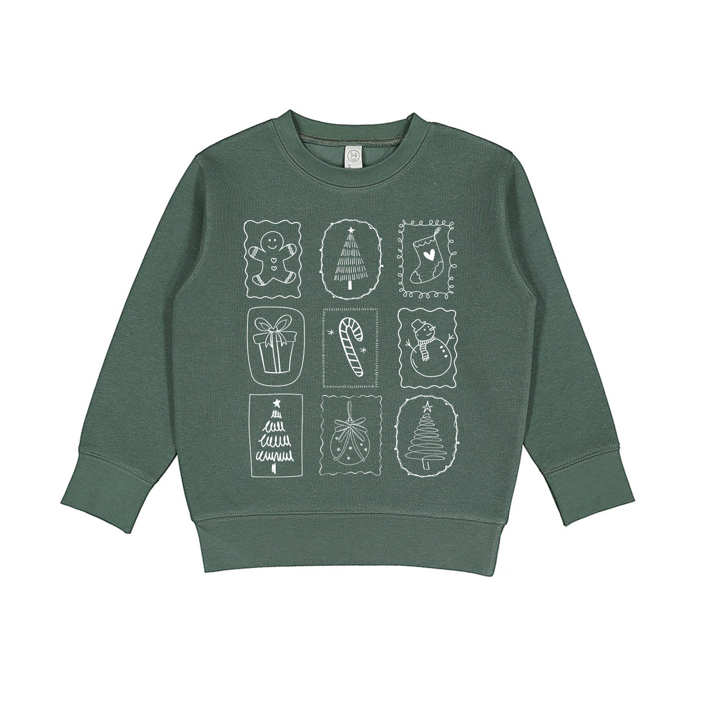 Christmas Stamp Doodles Sweatshirt