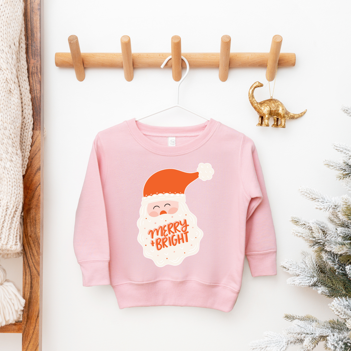 Merry and Bright Santa Sweatshirt
