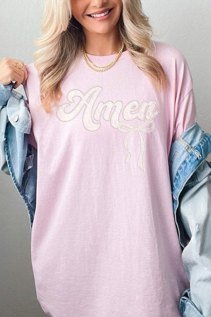 Amen Lace Graphic Plus Heavy Cotton Tee