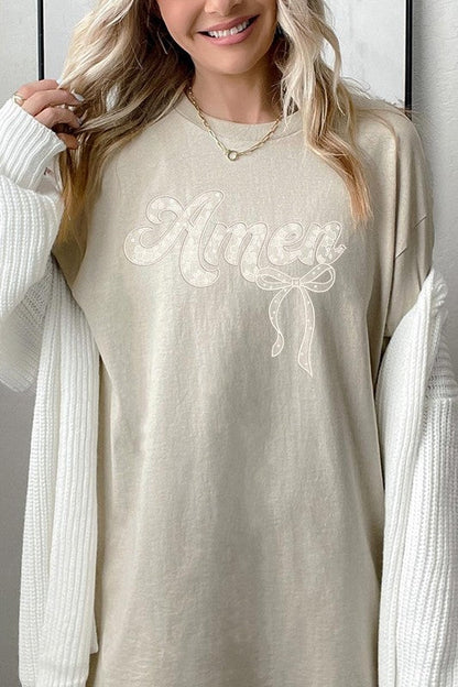 Amen Lace Graphic Plus Heavy Cotton Tee