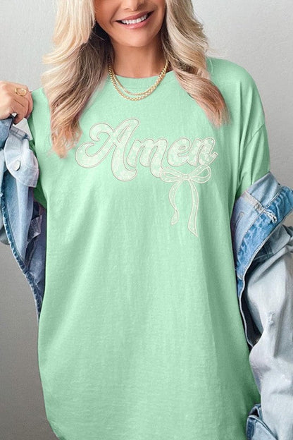 Amen Lace Graphic Plus Heavy Cotton Tee