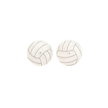Glitter Volleyball Studs