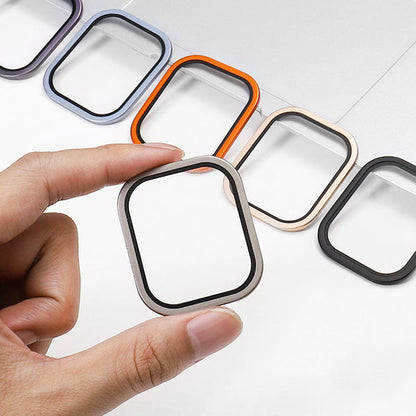 Aluminum Alloy Frame Tempered Film For Apple Watch