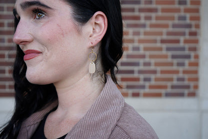 Emma Earrings - Linen