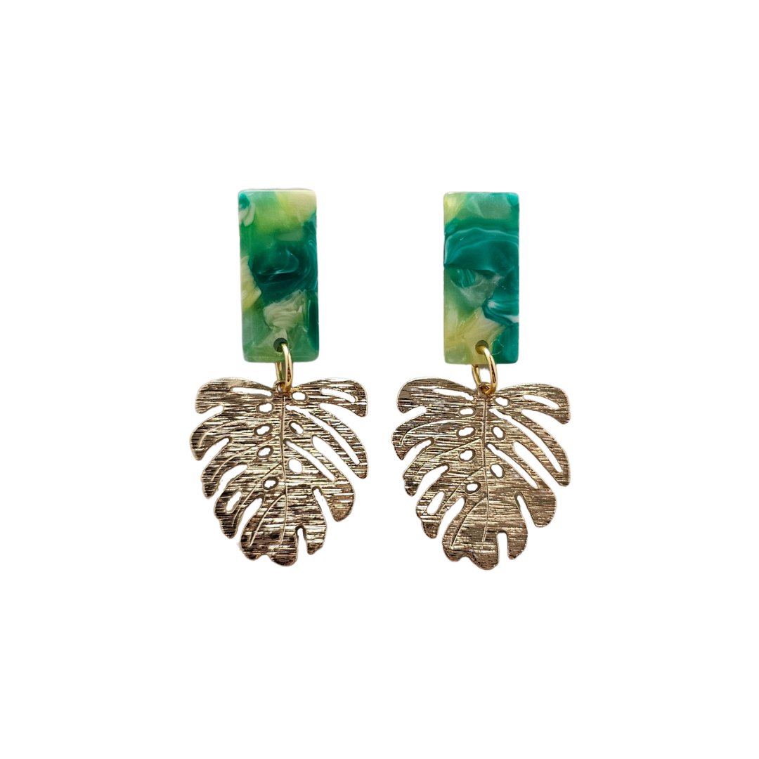 Mini Belize Earrings - Green