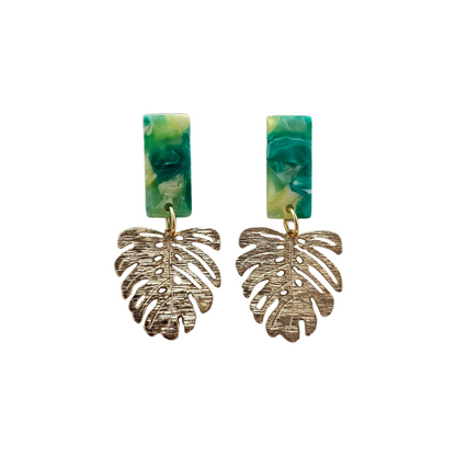 Mini Belize Earrings - Green