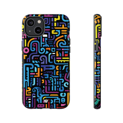 NEON GLYPHS | Tough Phone Case