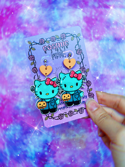Halloween Horror Kitty Earrings & More