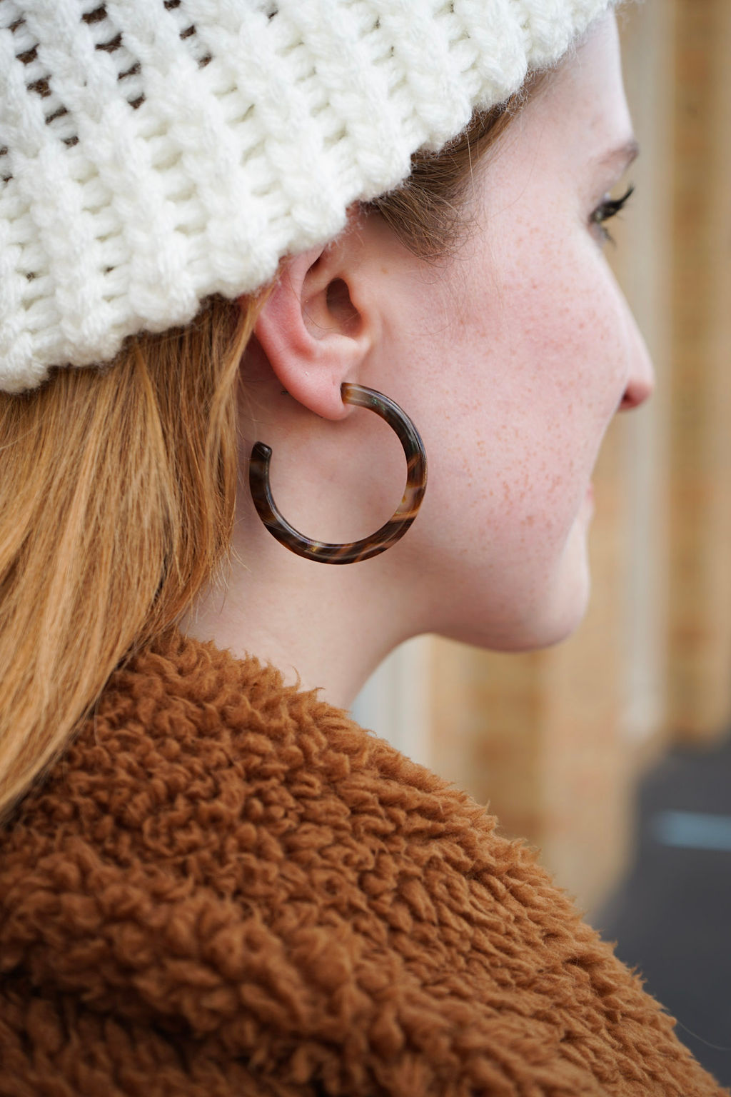 Camy Hoops - Coffee Shimmer