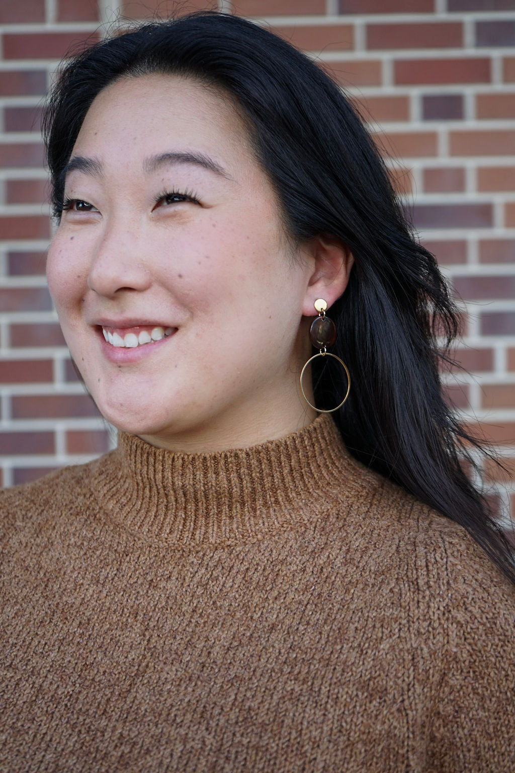 Sadie Earrings - Walnut